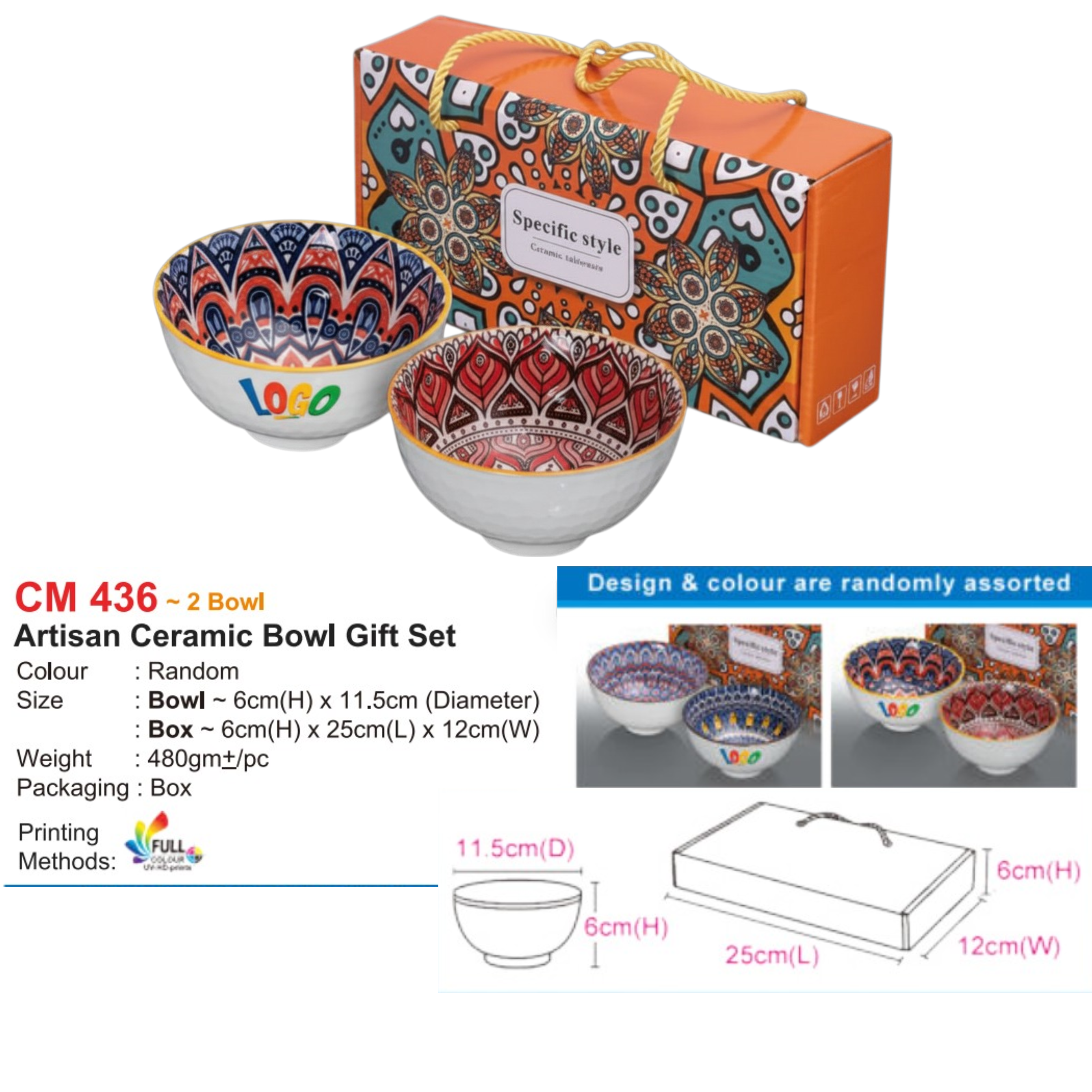 CM436 Artisan Ceramic Bowl Gift Set
