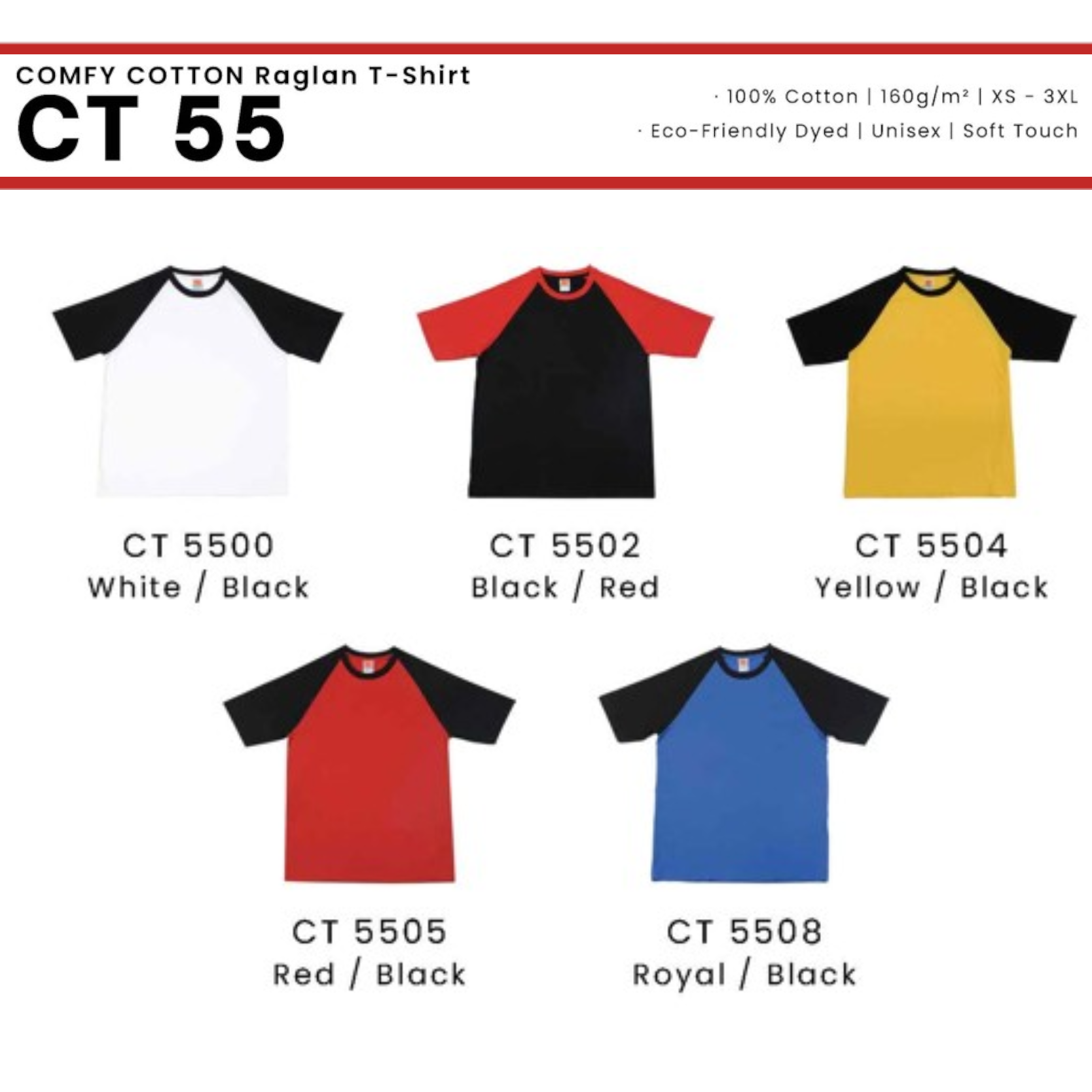 CT 55 COMFY COTTON Raglan T-Shirt