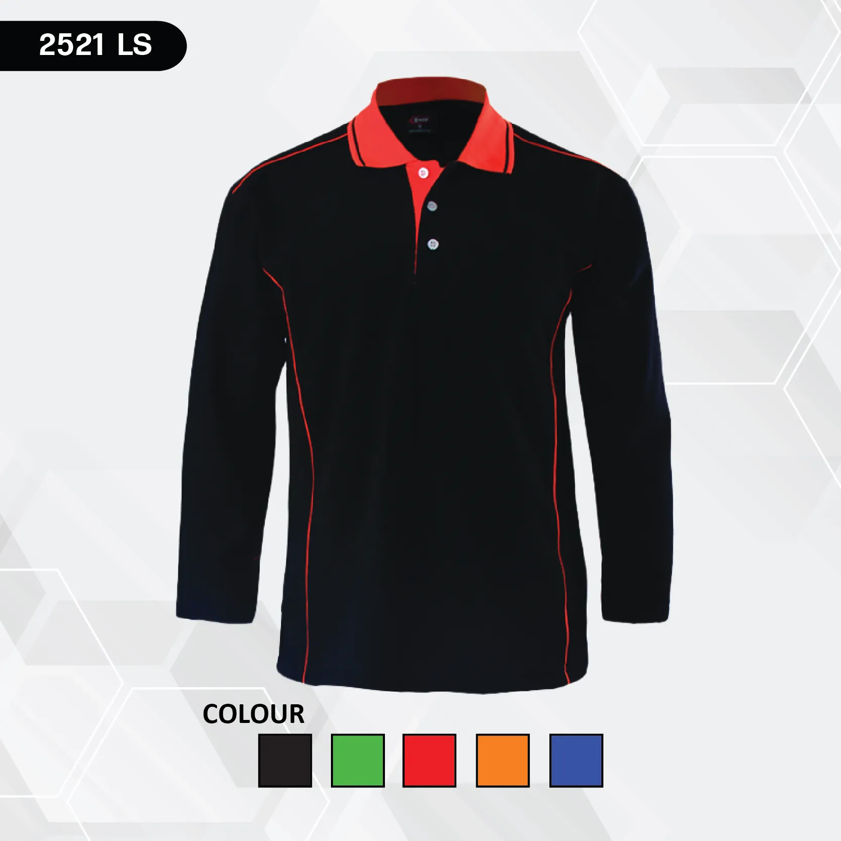 ENZO CODE 2521 POLO WITH PIPING DESIGN (LONG)