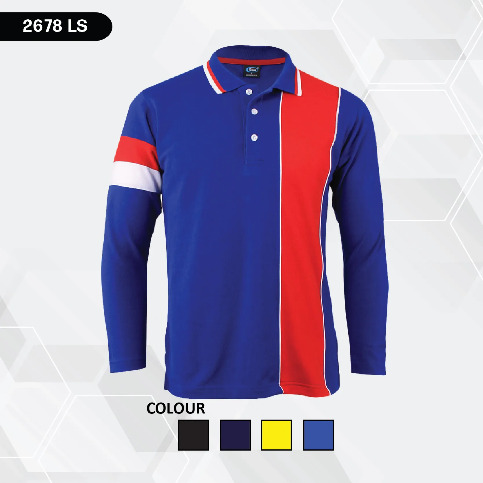 ENZO CODE 2678 HORIZONTAL CUT POLO (LONG)