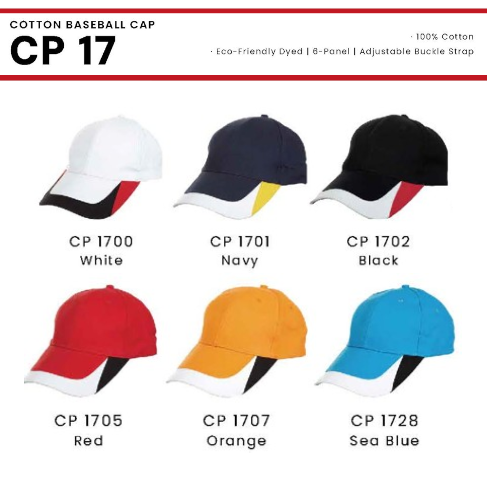 CP 17 COTTON BASEBALL CAP