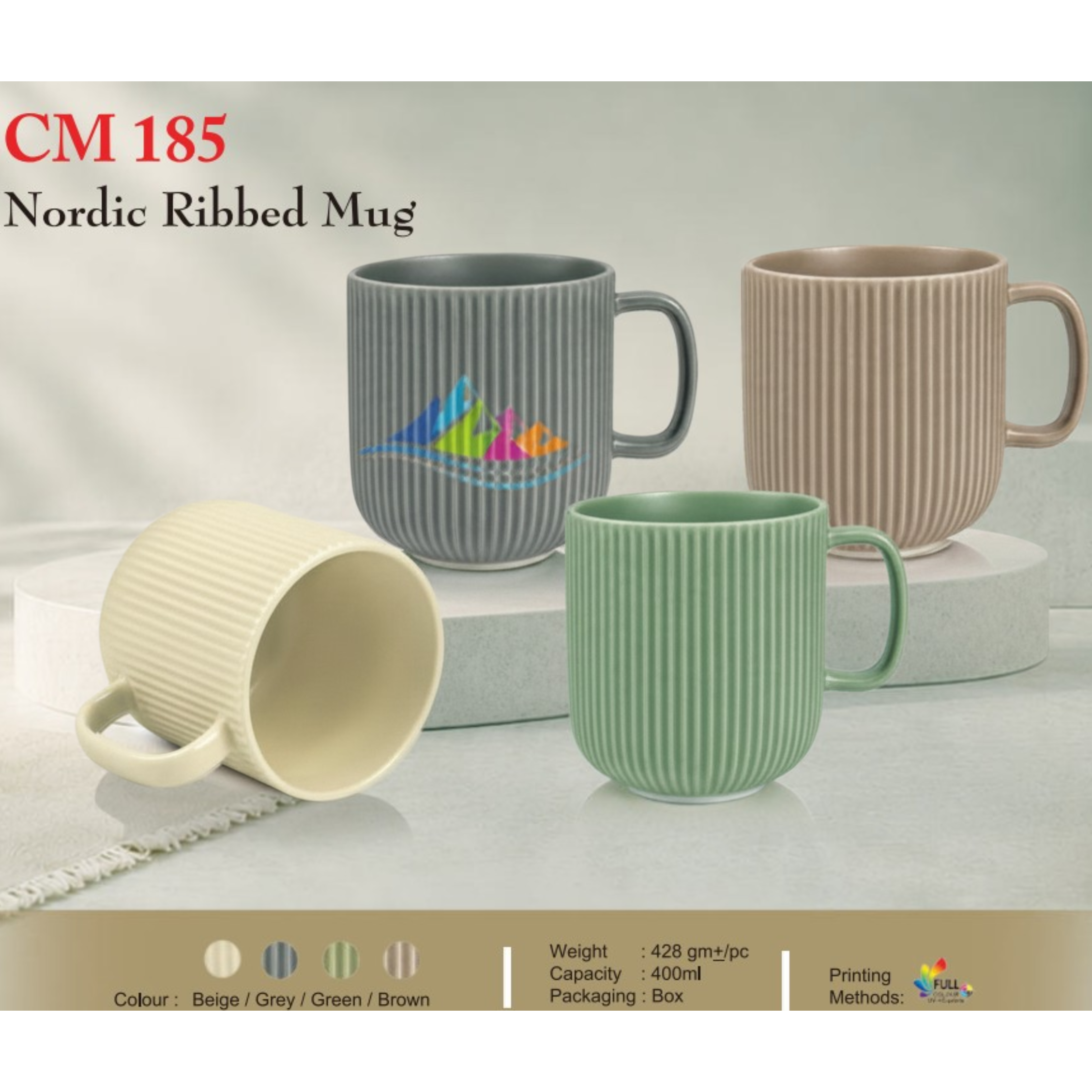 CM 185 Nordic Ribbed Mug
