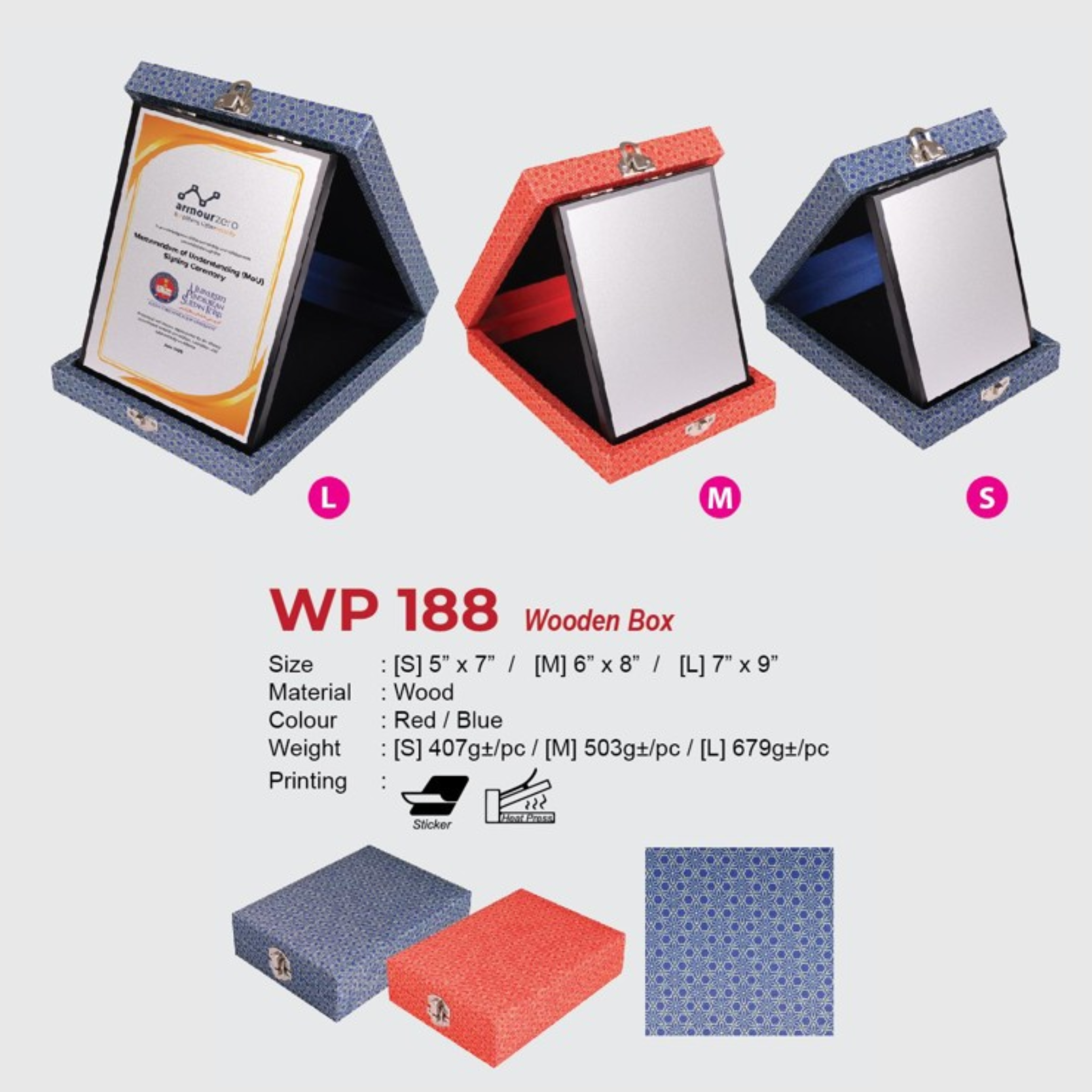 WP 188 Wooden Box