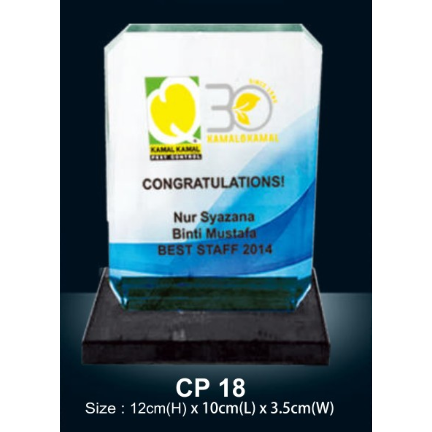 Crystal Plaque