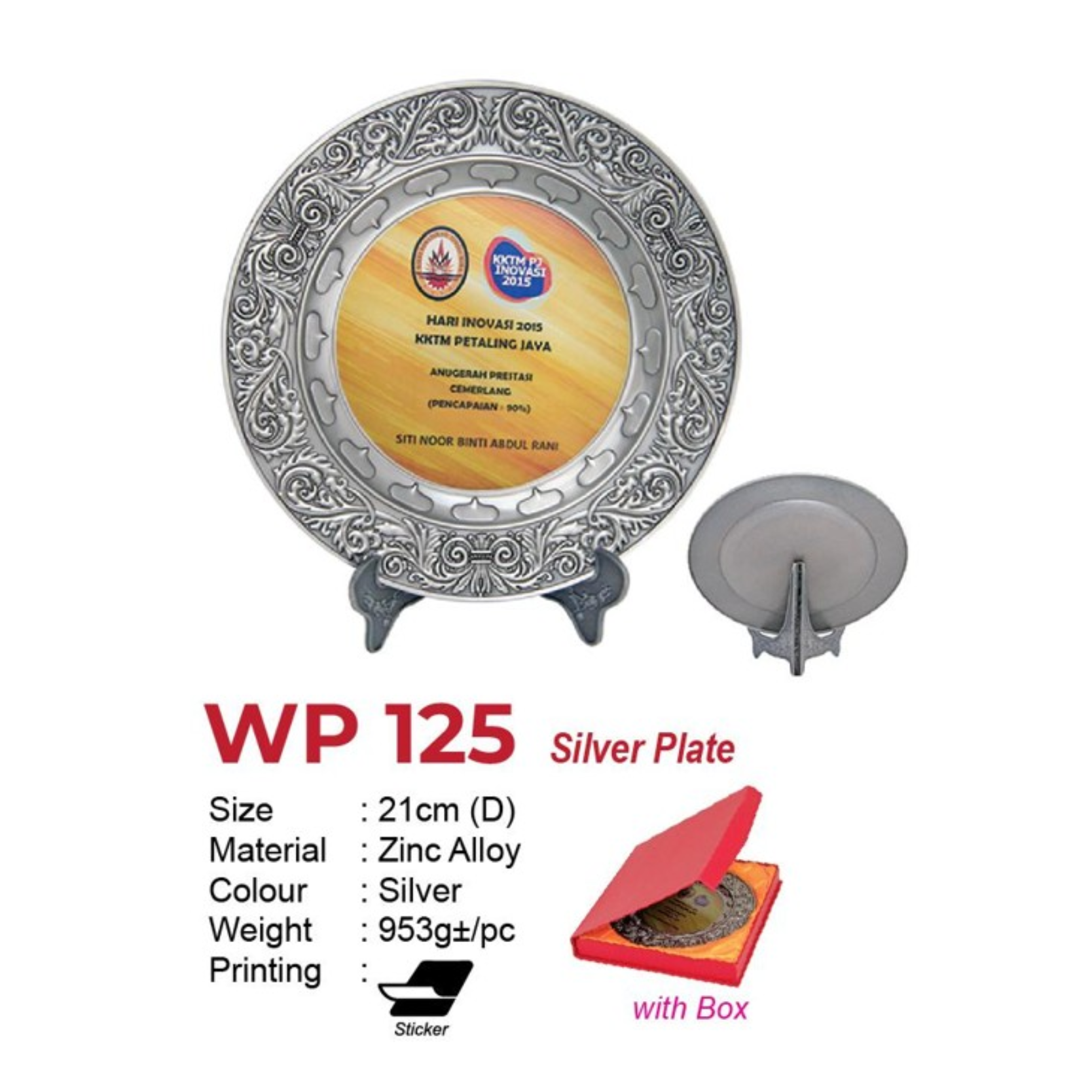 WP 125 Silver Plate