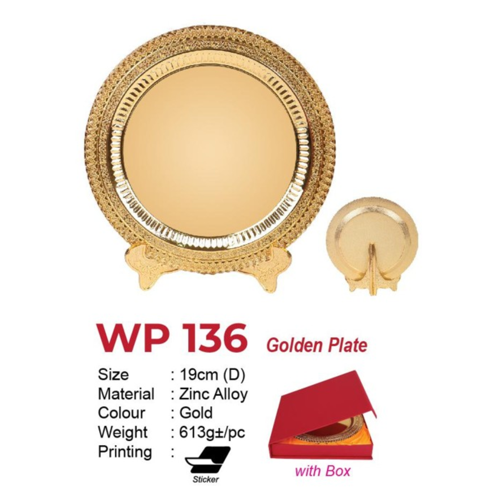 WP 136 Golden Plate