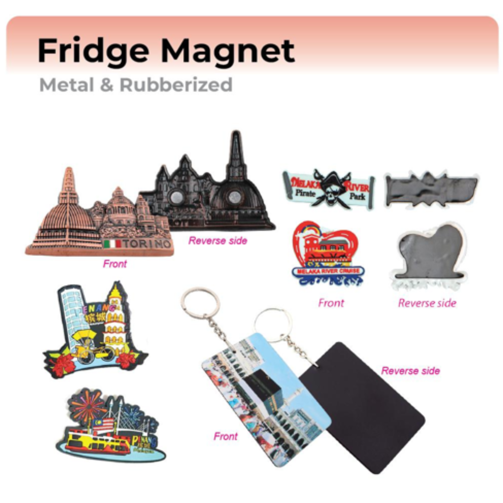 Fridge Magnet (Metal & Rubberized)