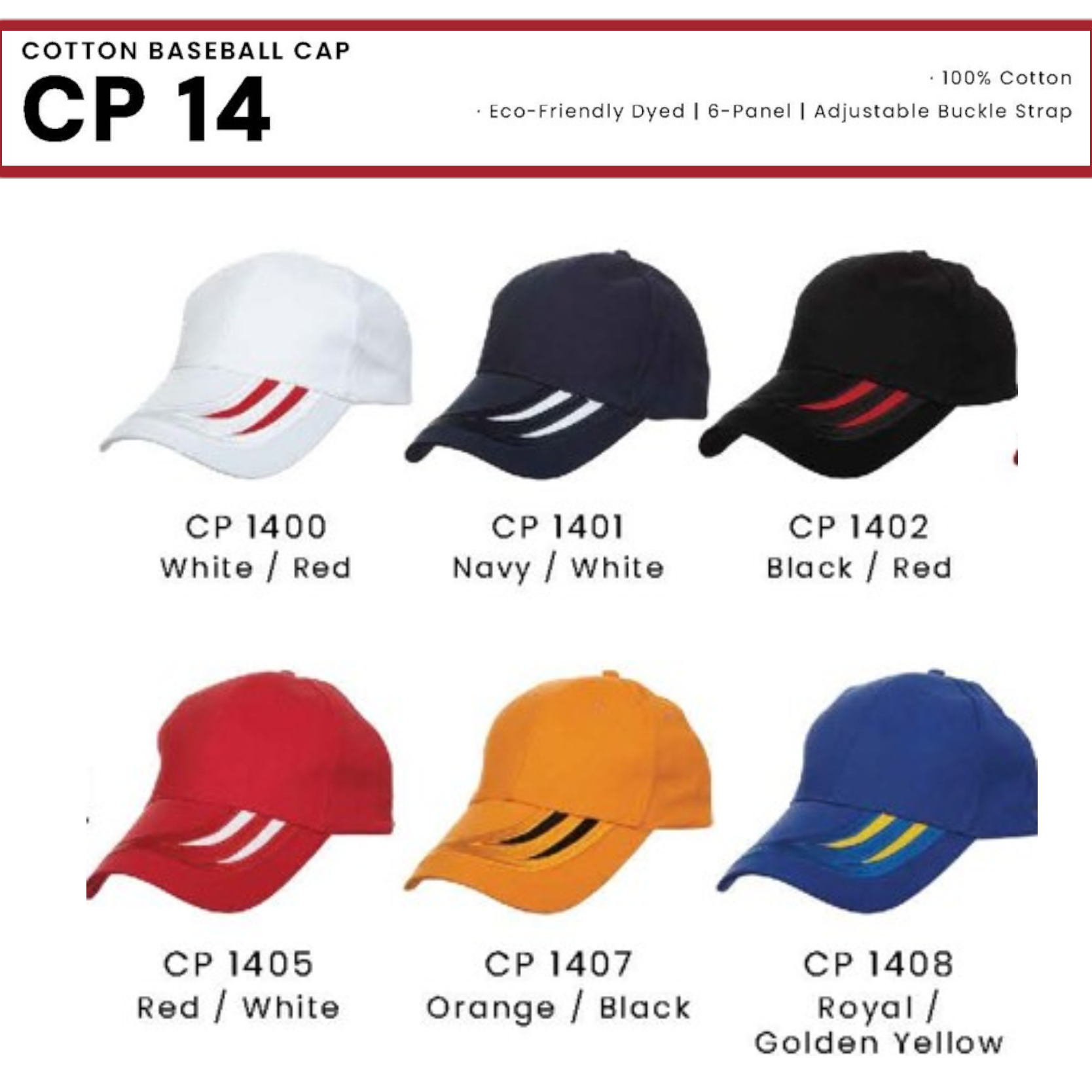 CP 14 COTTON BASEBALL CAP