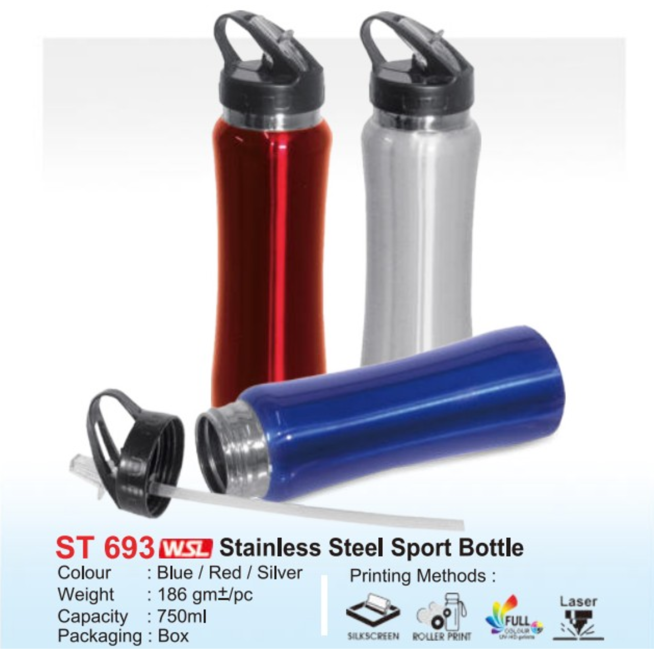 ST 693 Stainless Steel Sport Bottle