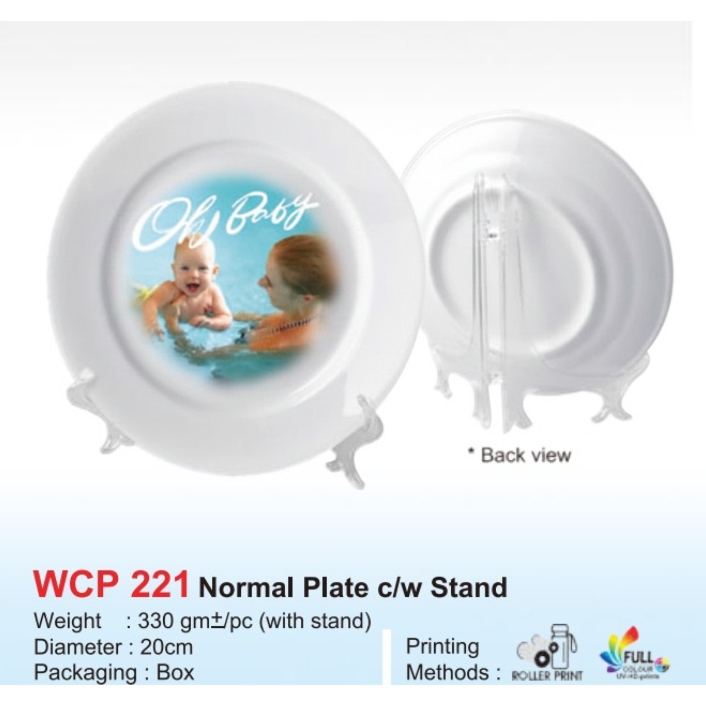 WCP 221 Normal Plate c/w Stand
