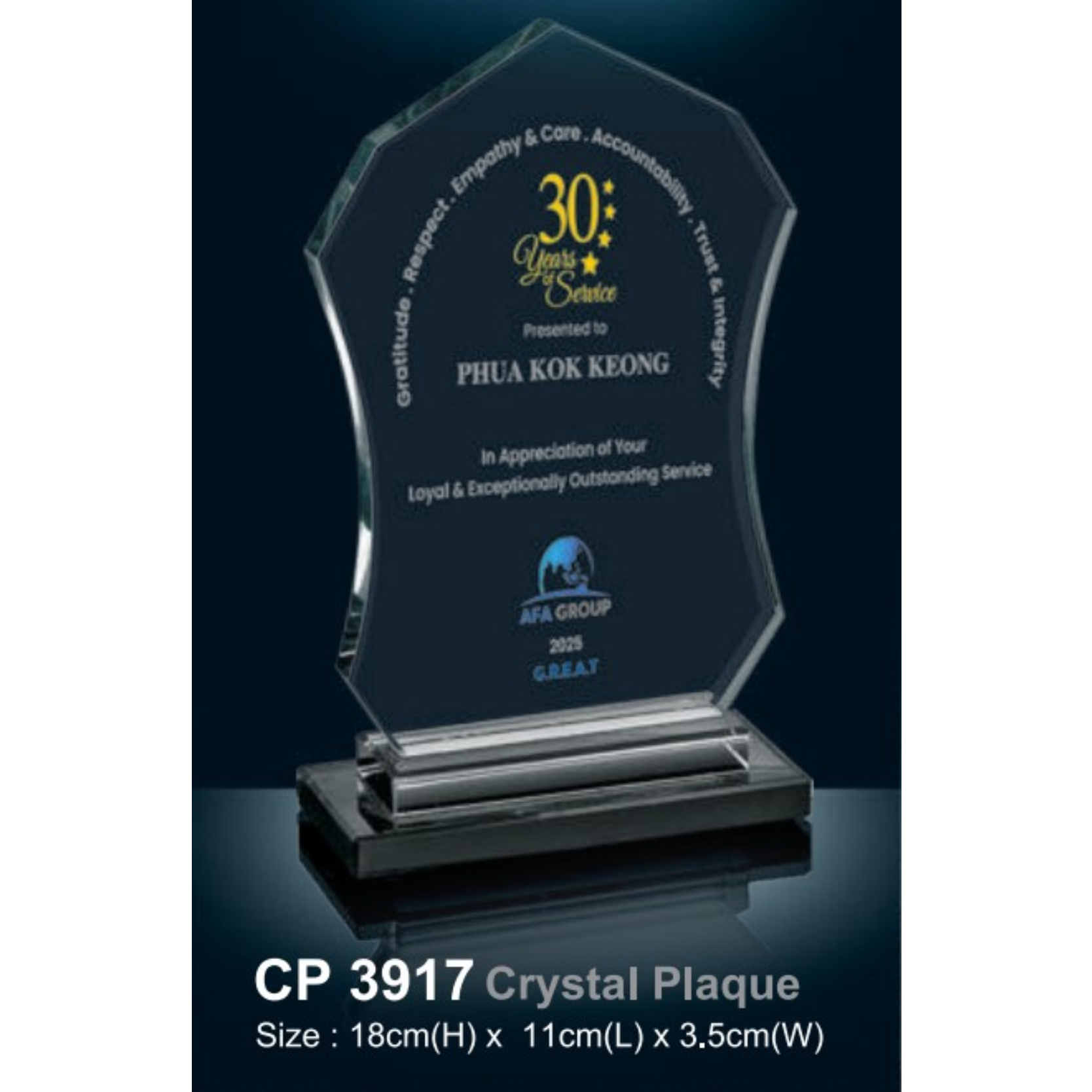 Crystal Plaque