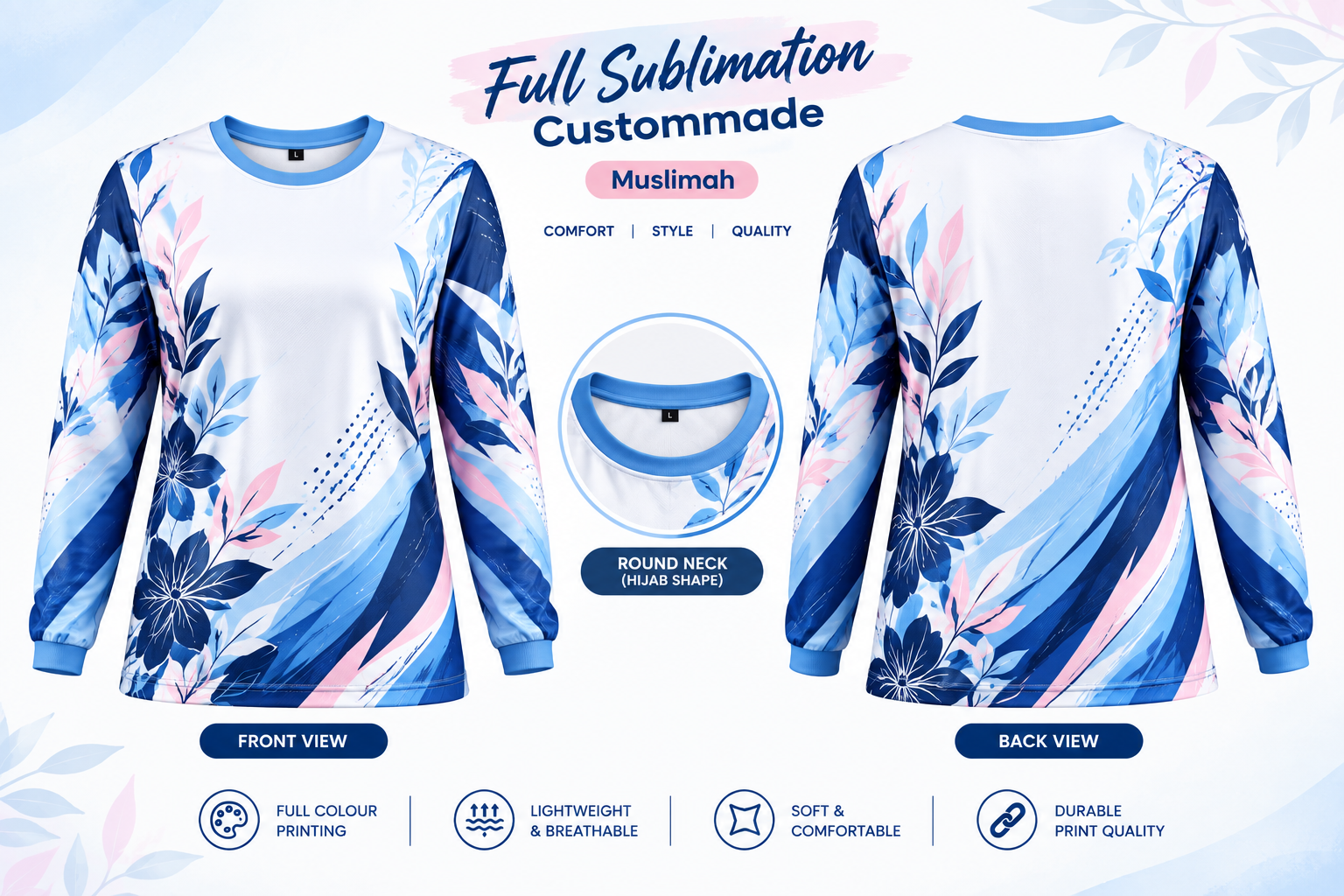 Full Sublimation Custommade (Muslimah)