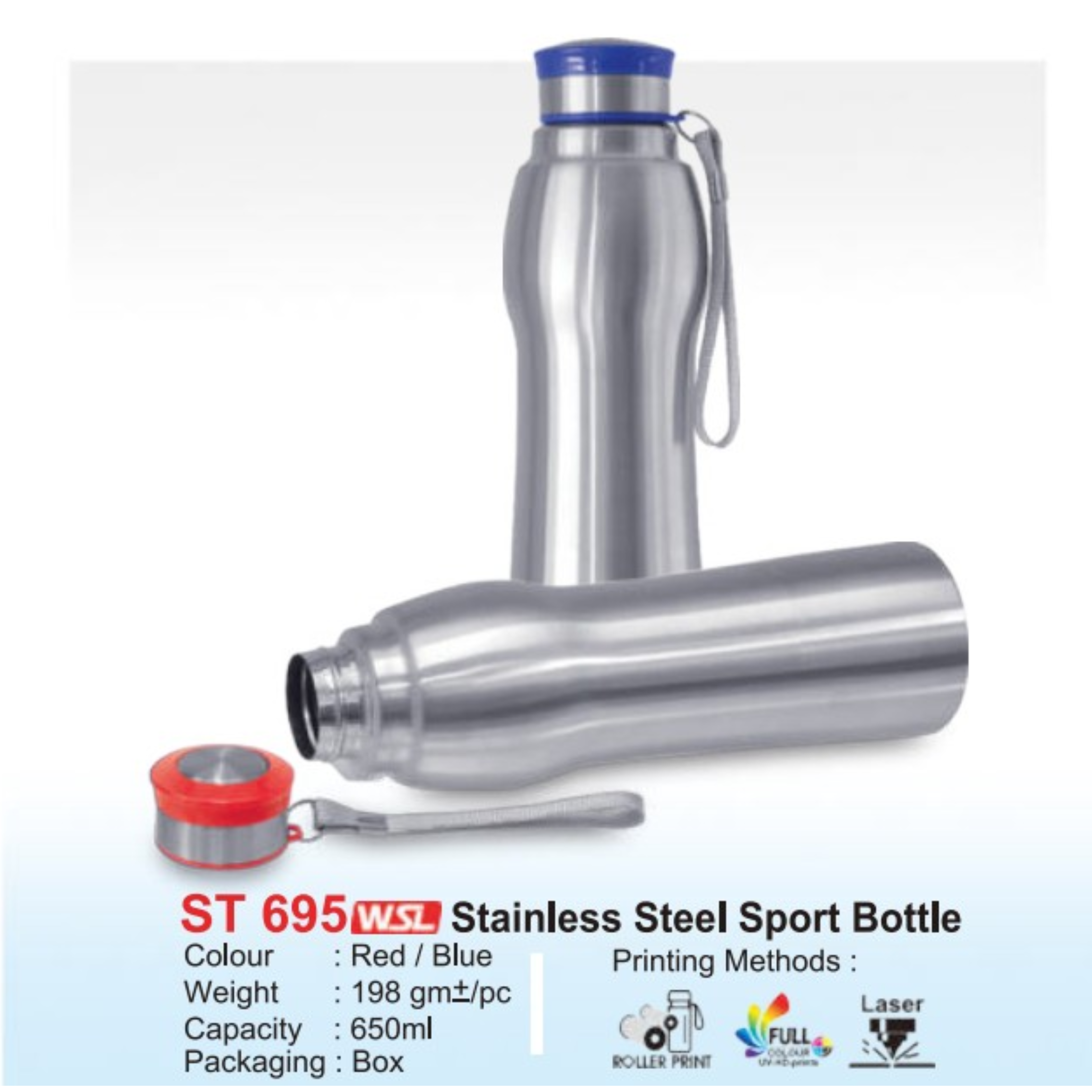 ST 695 Stainless Steel Sport Bottle