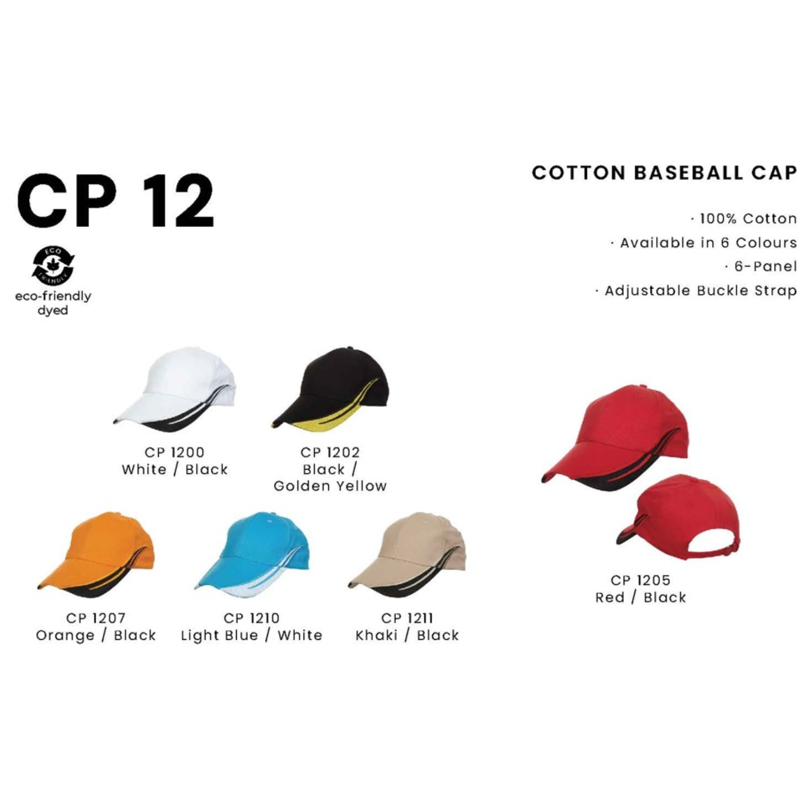 CP 12 COTTON BASEBALL CAP