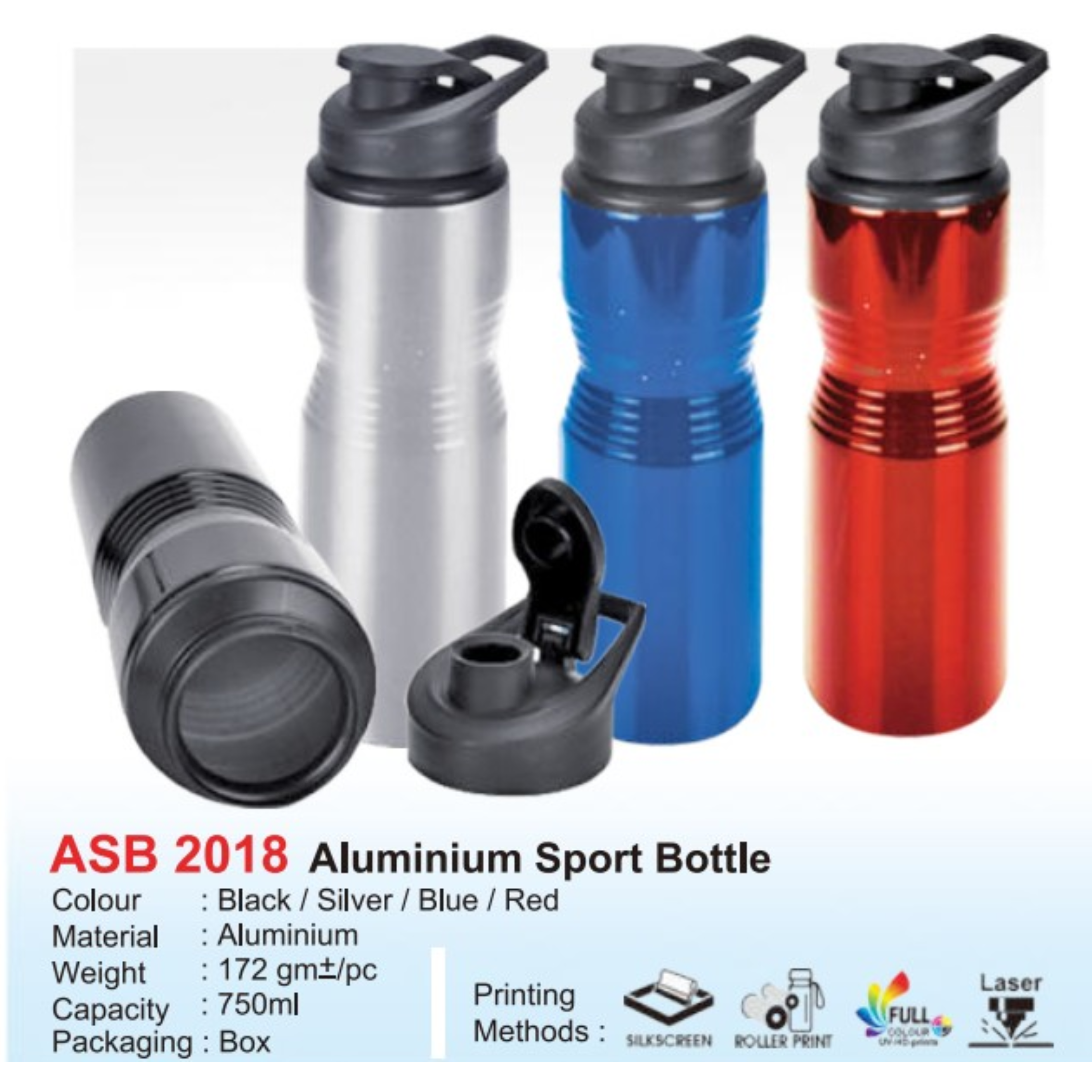 ASB 2018 Aluminium Sport Bottle