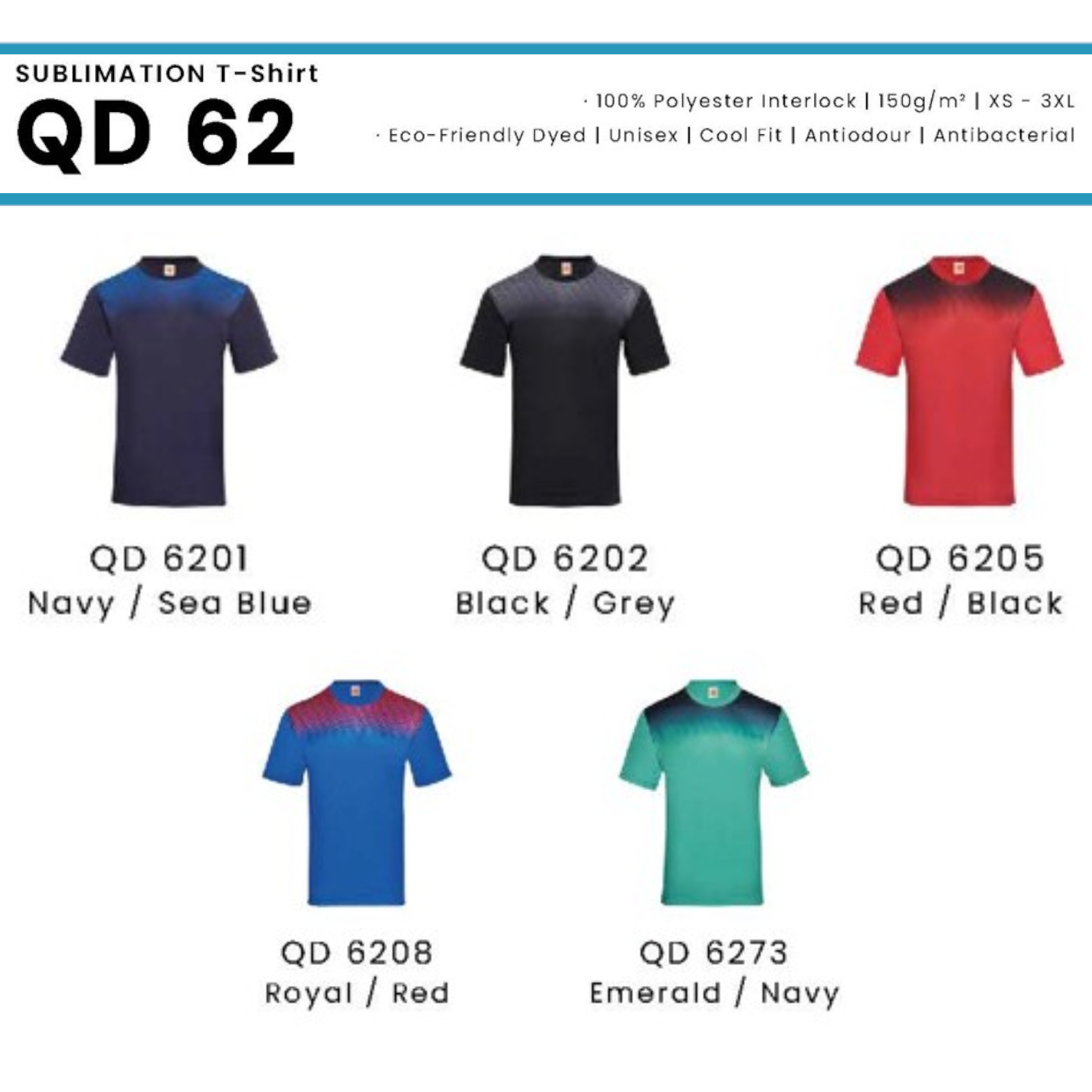 QD 62 SUBLIMATION T-Shirt