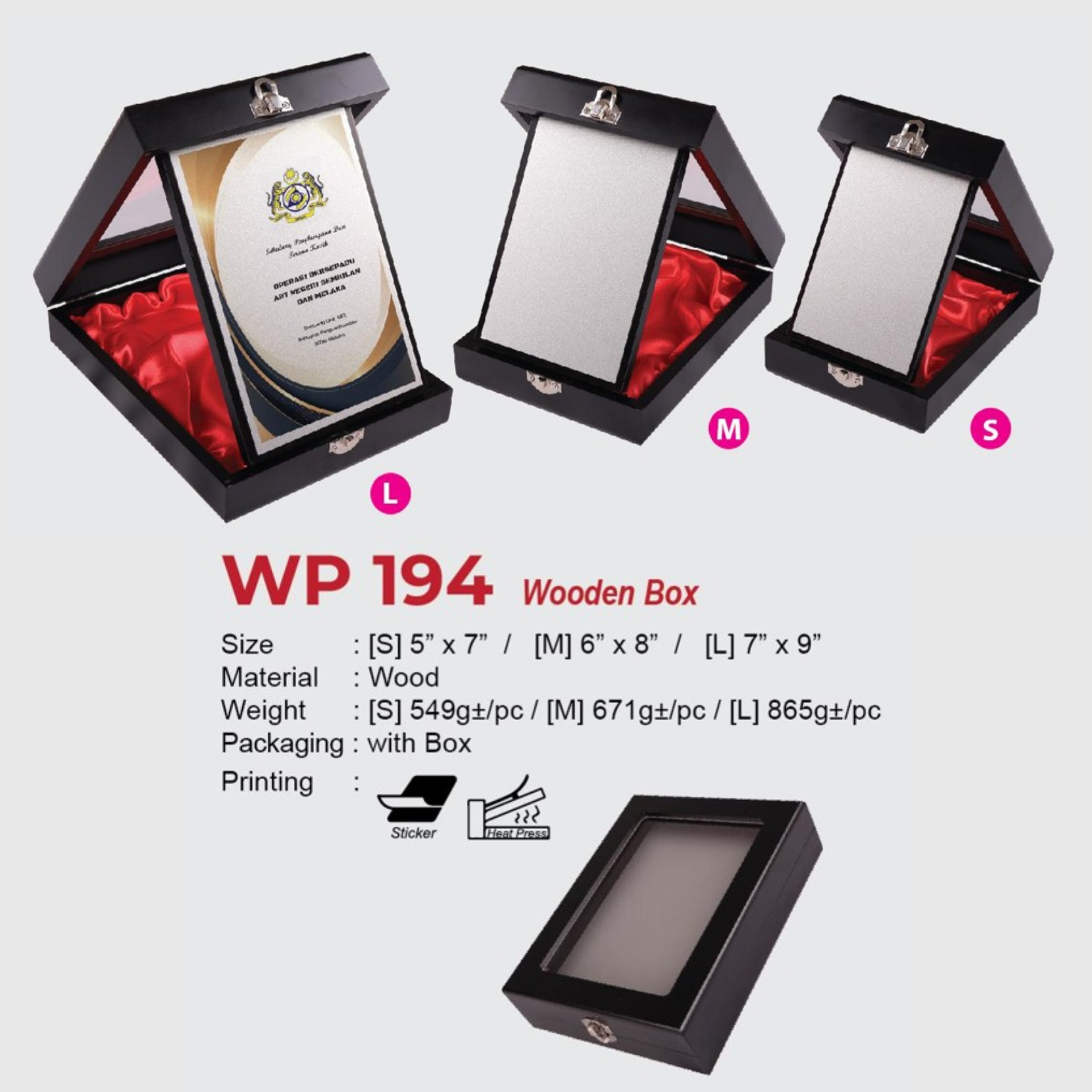 WP 194 Wooden Box