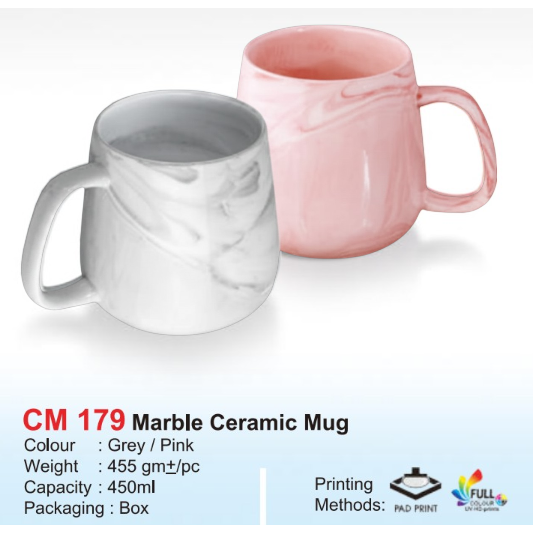 CM 179 Marble Ceramic Mug