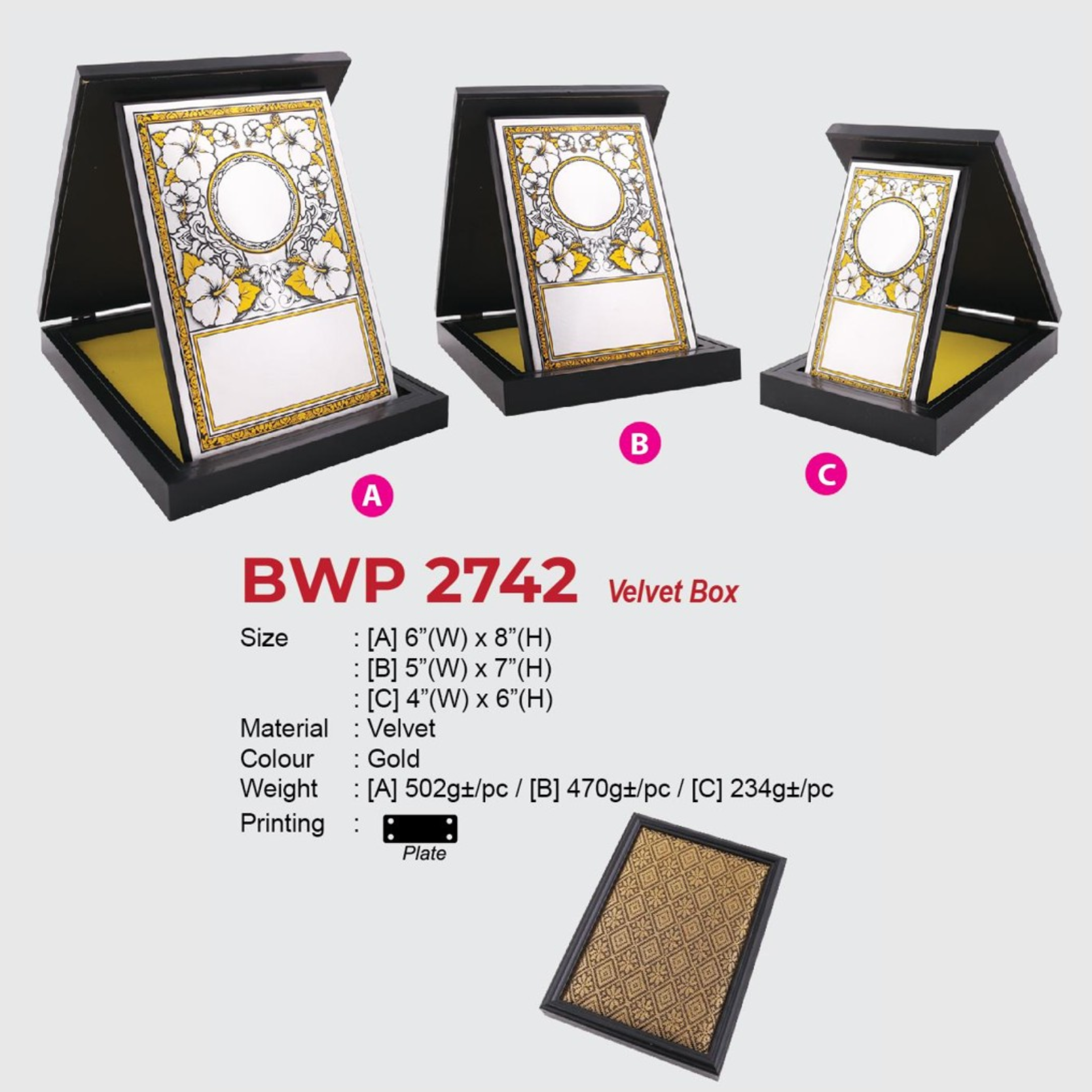 BWP 2742 Velvet Box