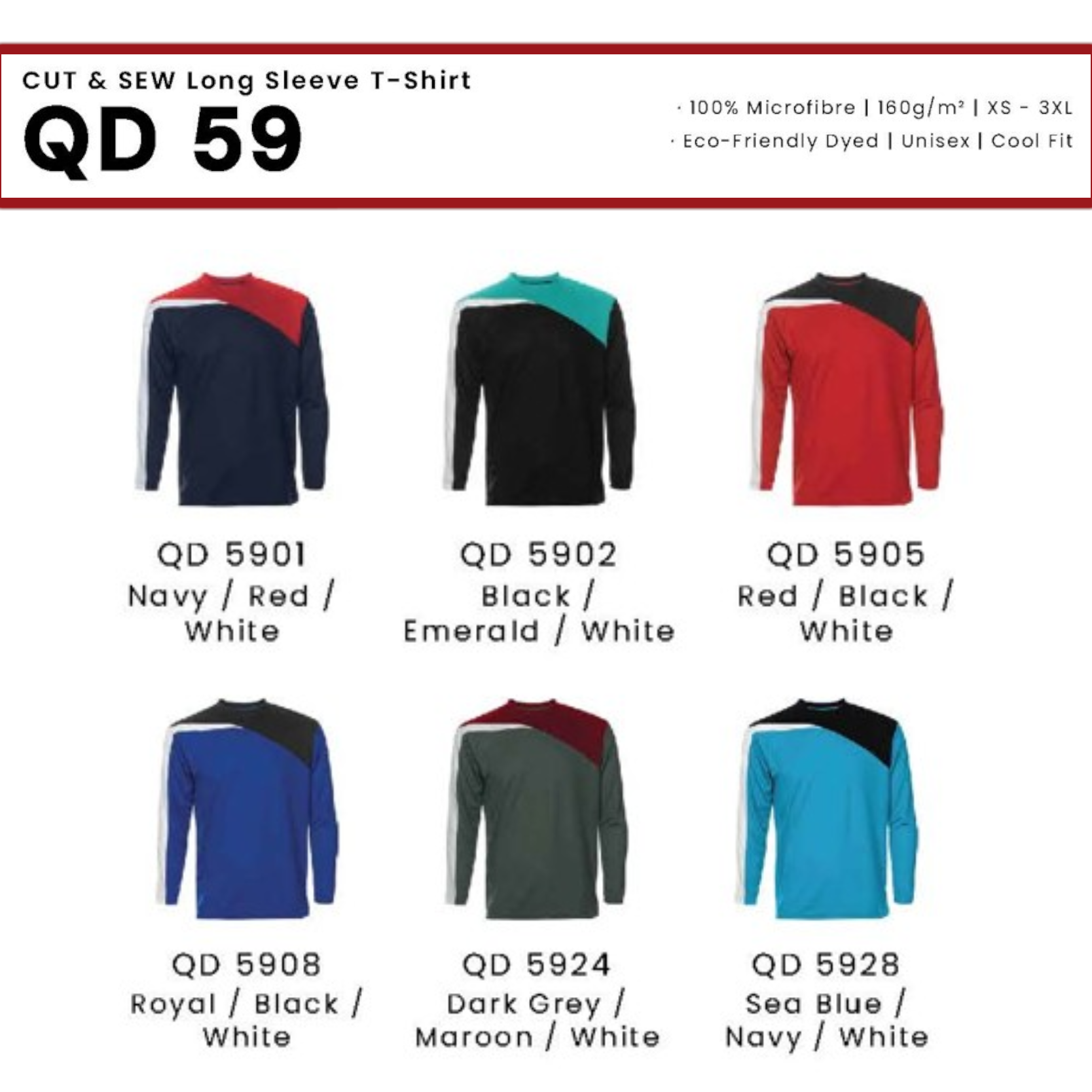 QD 59 CUT & SEW Long Sleeve T-Shirt