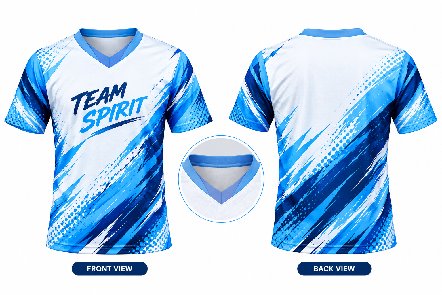 Full Sublimation Custommade (All Type Insert Neck) T-Shirt