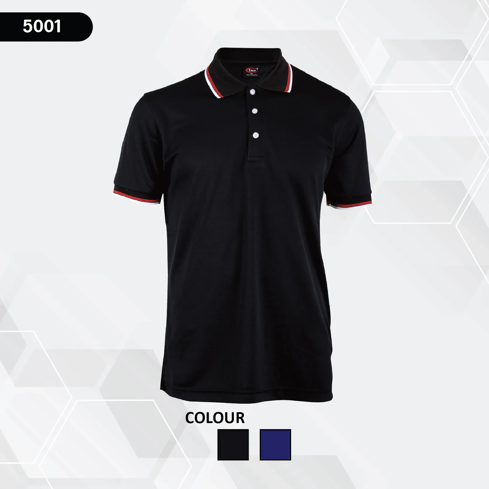 ENZO CODE 5001 TIPPED POLO