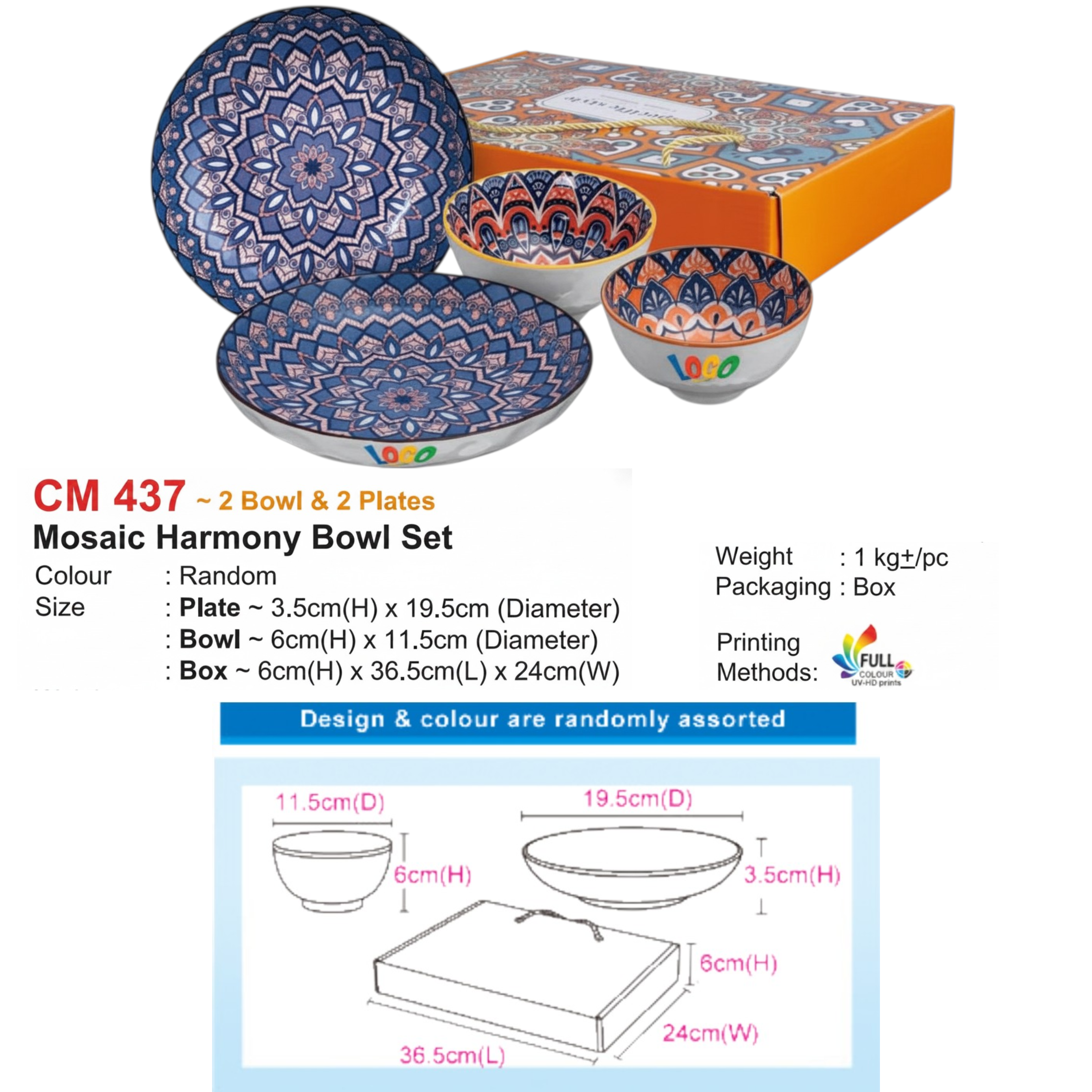CM 437 Mosaic Harmony Bowl Set