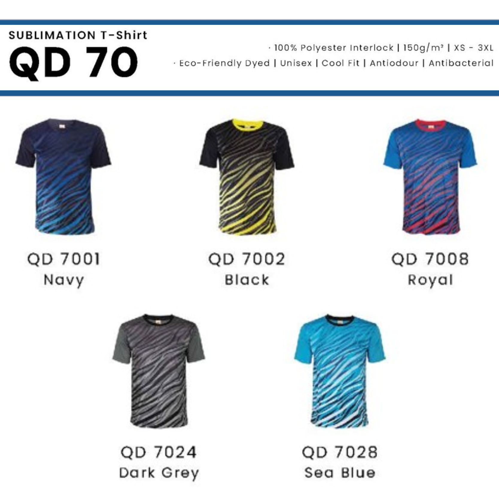 QD 70 SUBLIMATION T-Shirt