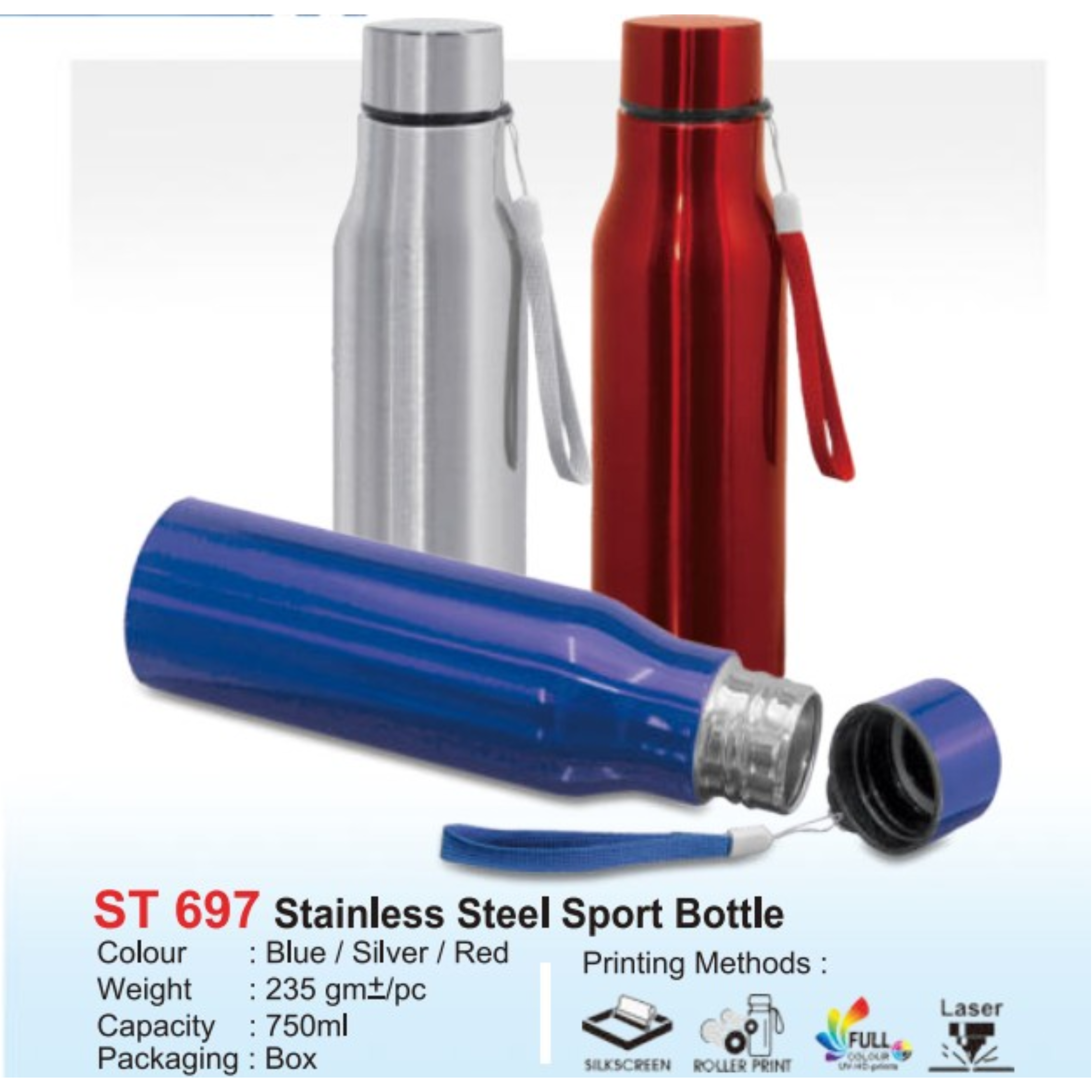 ST 697 Stainless Steel Sport Bottle