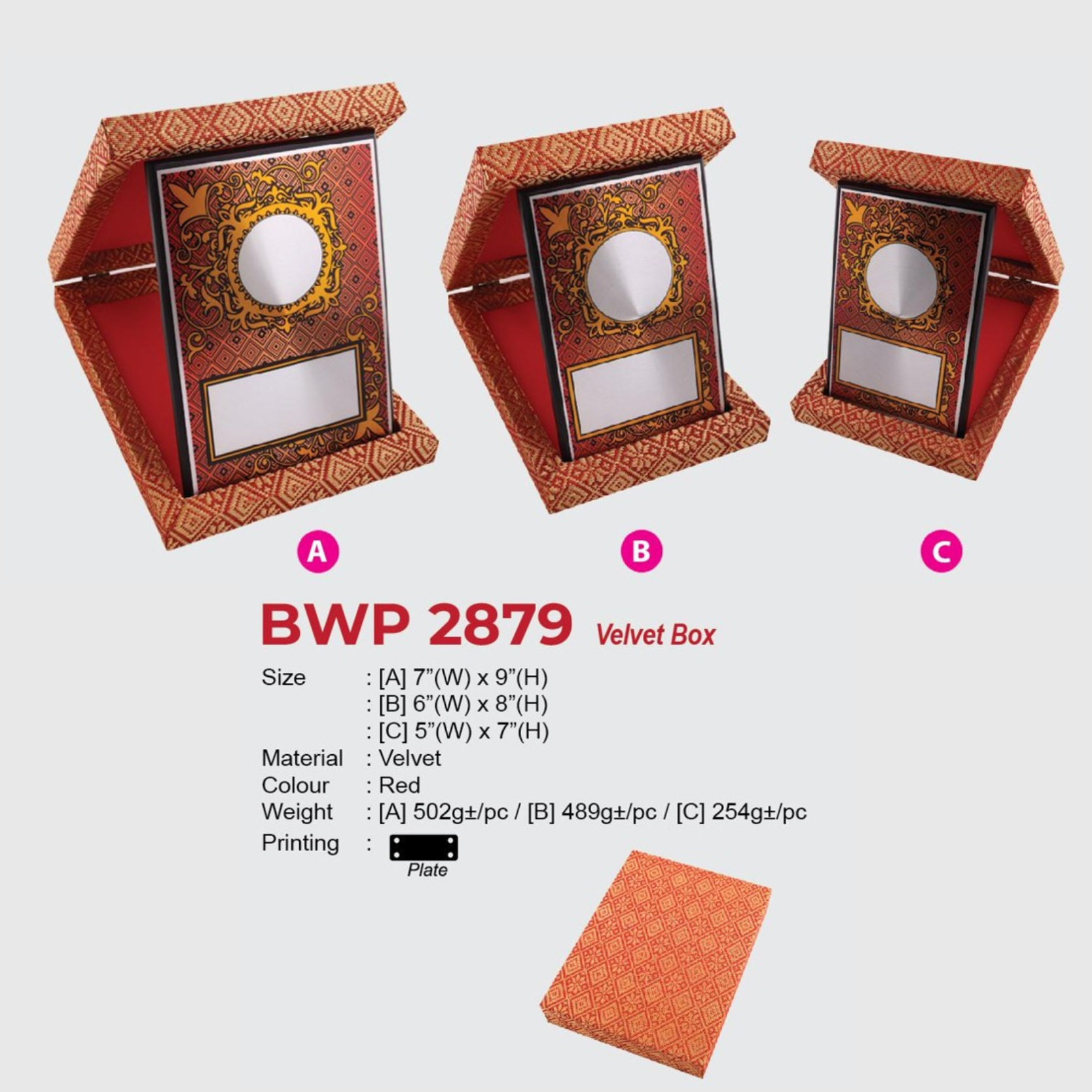 BWP 2879 Velvet Box