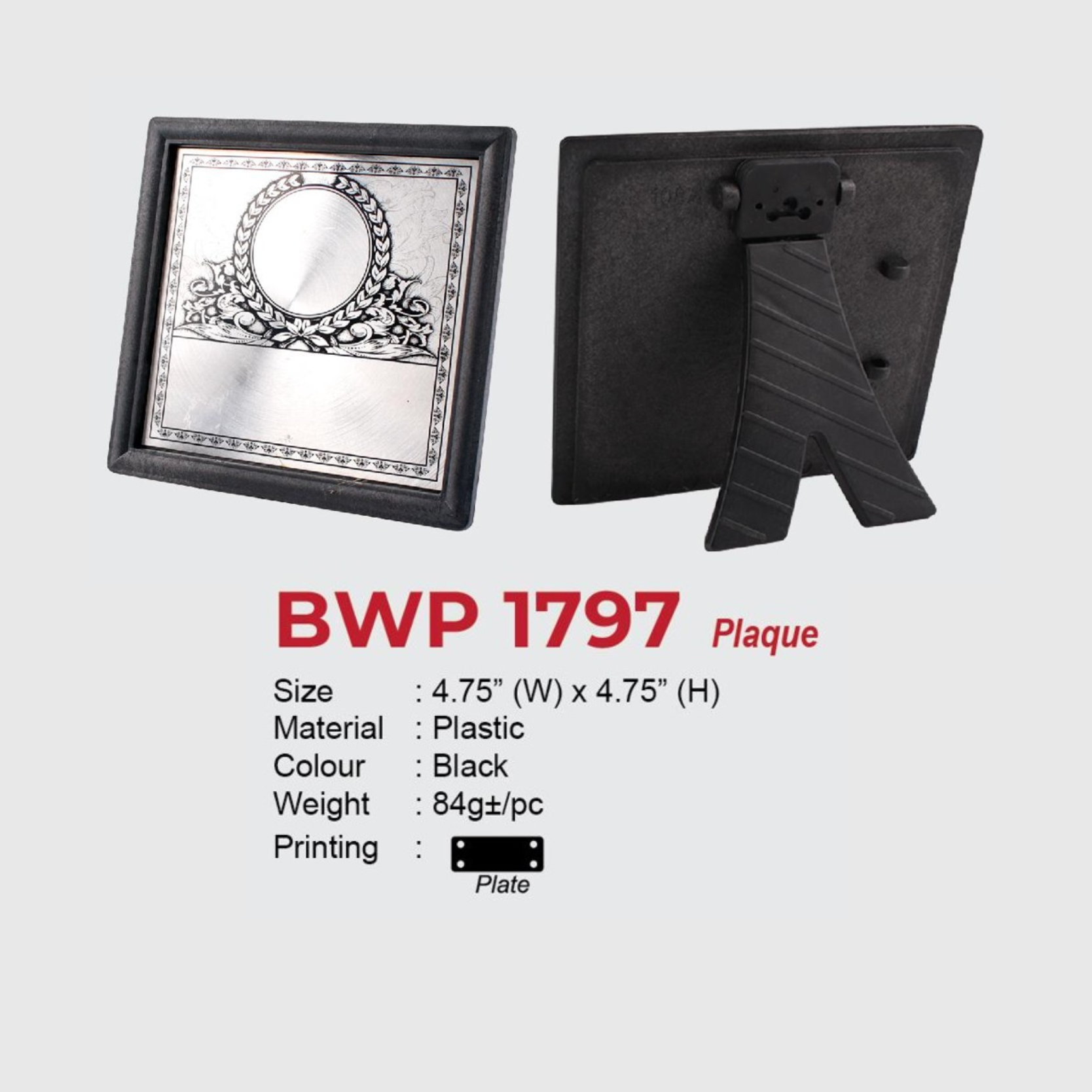 BWP 1797 Plaque