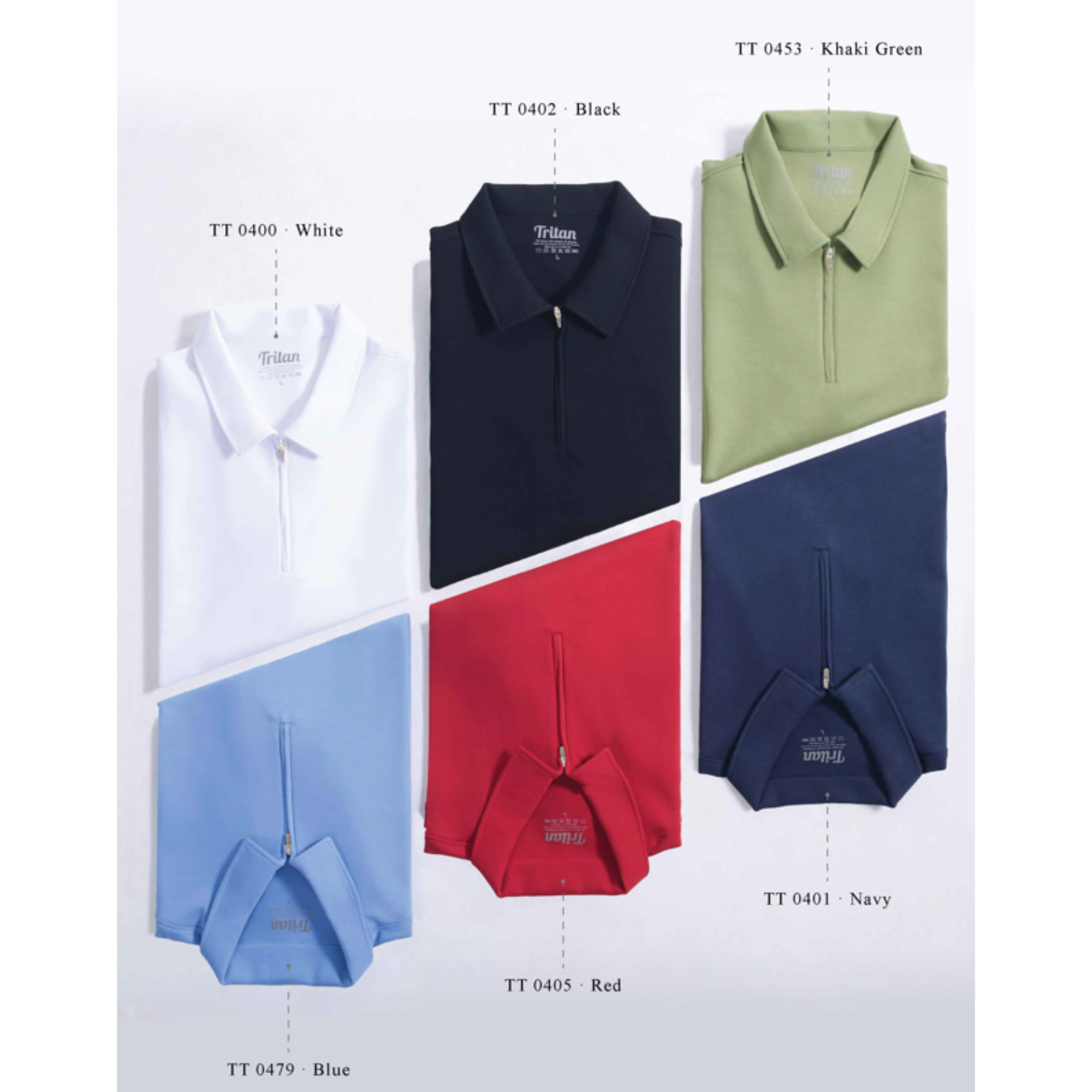 TT 04 PREMIUM COLLECTION Premium Half-Zip Polo Shirt