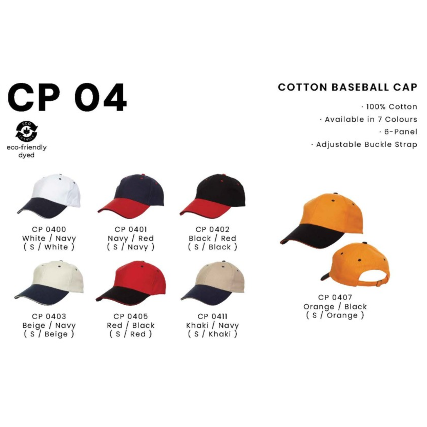 CP 04 COTTON BASEBALL CAP