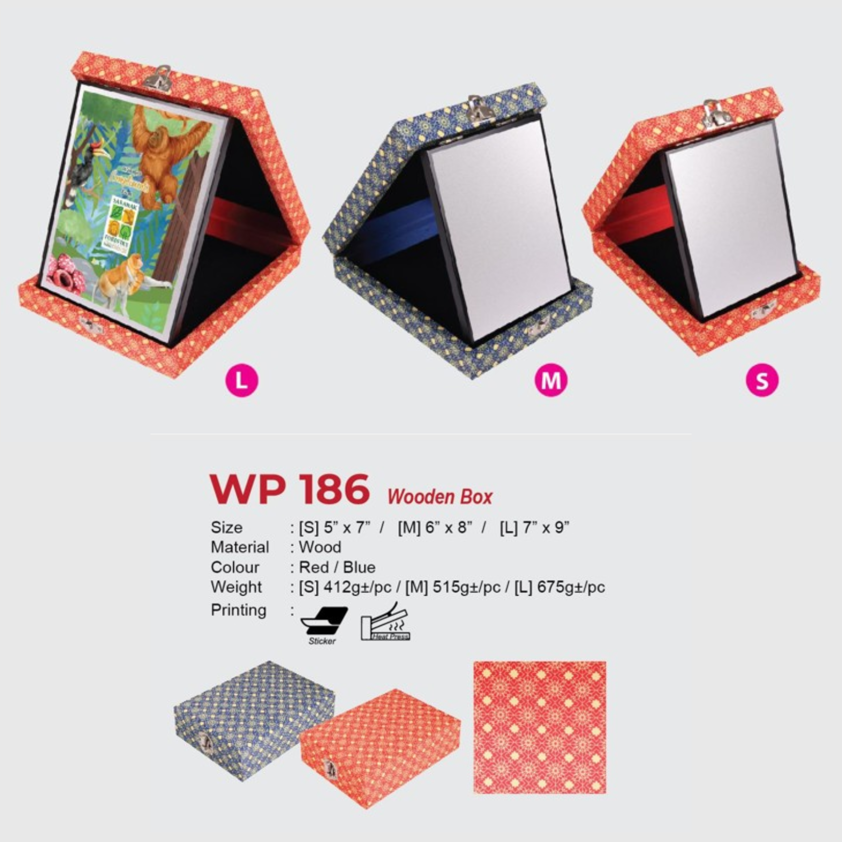 WP 186 Wooden Box