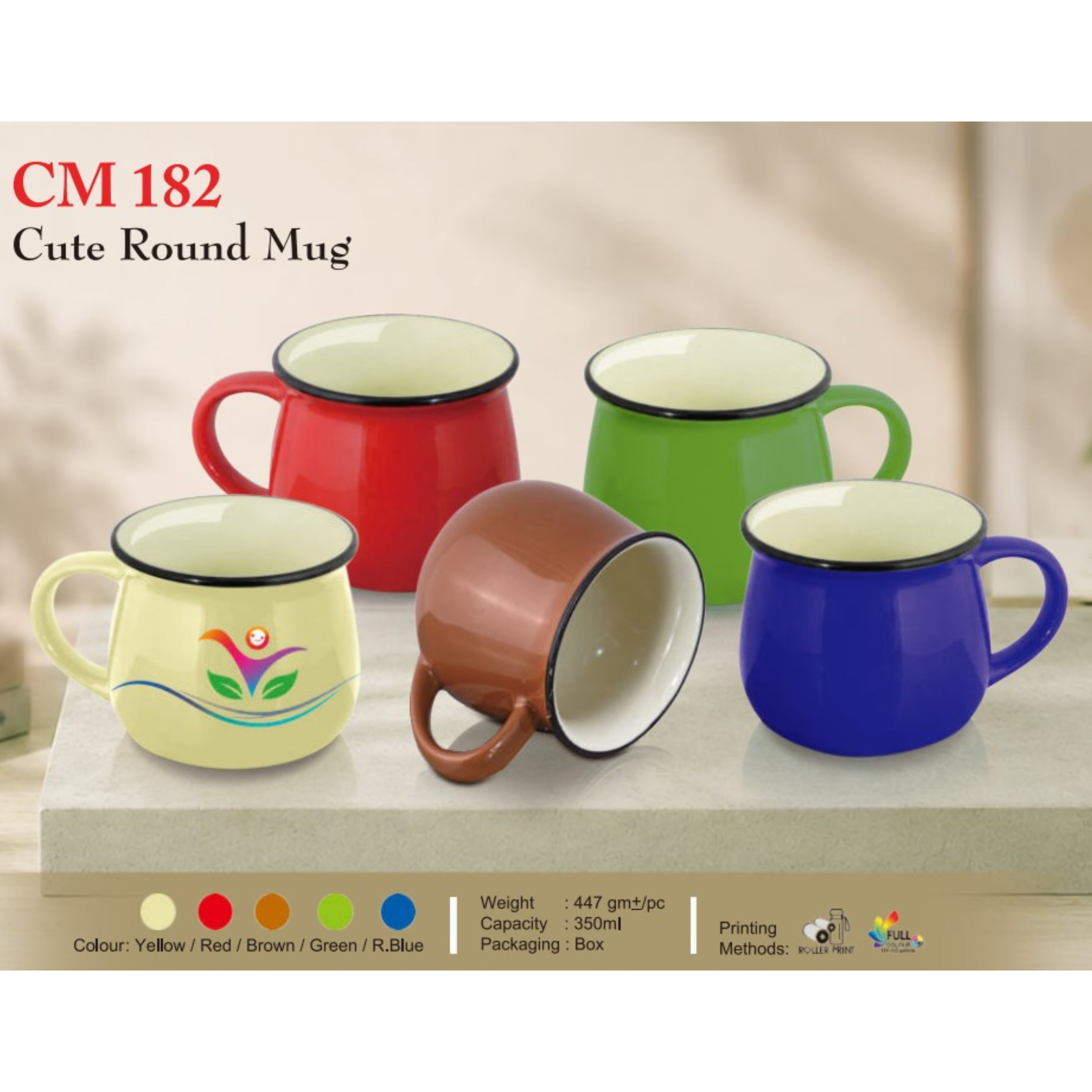 CM 182 Cute Round Mug