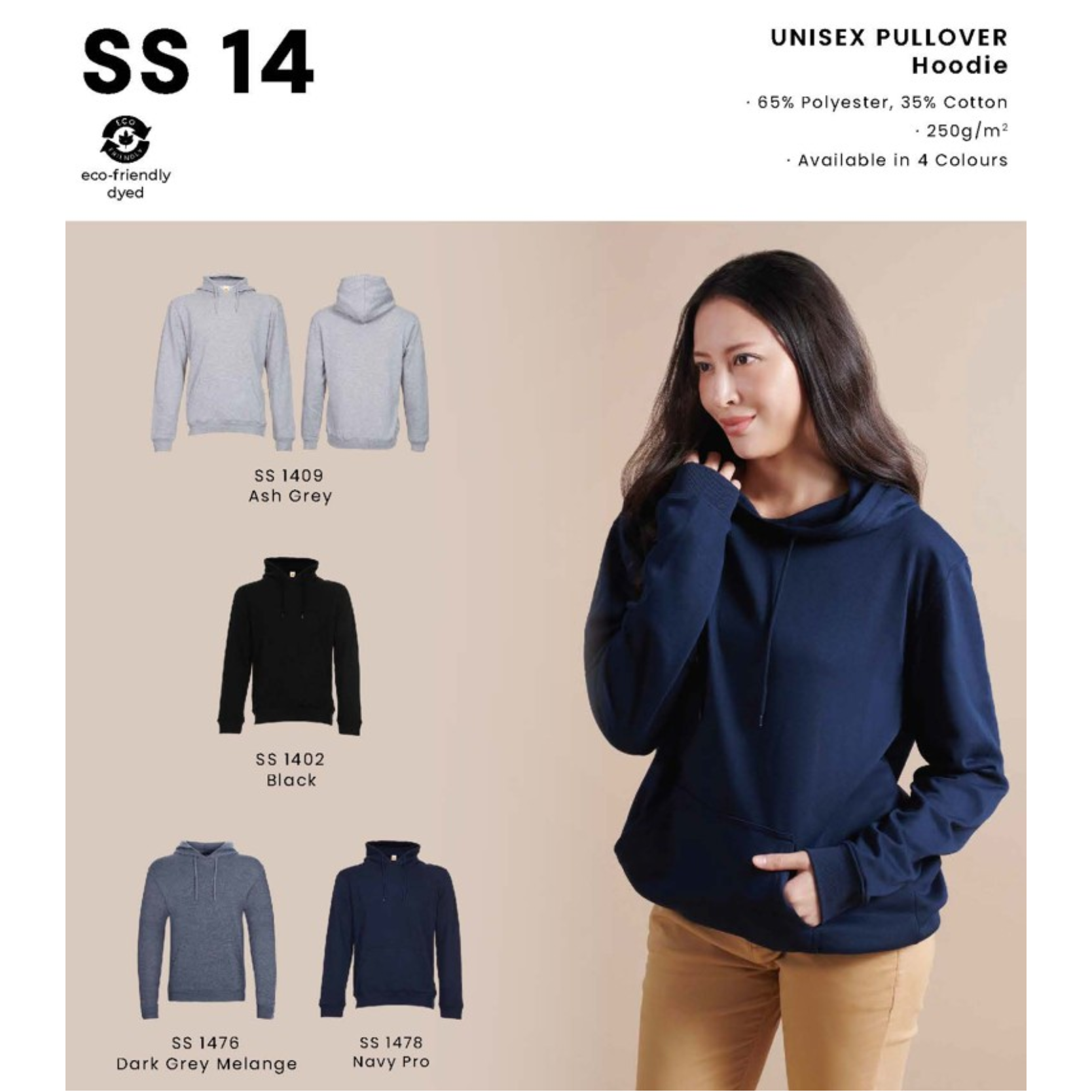 SS 14 UNISEX PULLOVER Hoodie