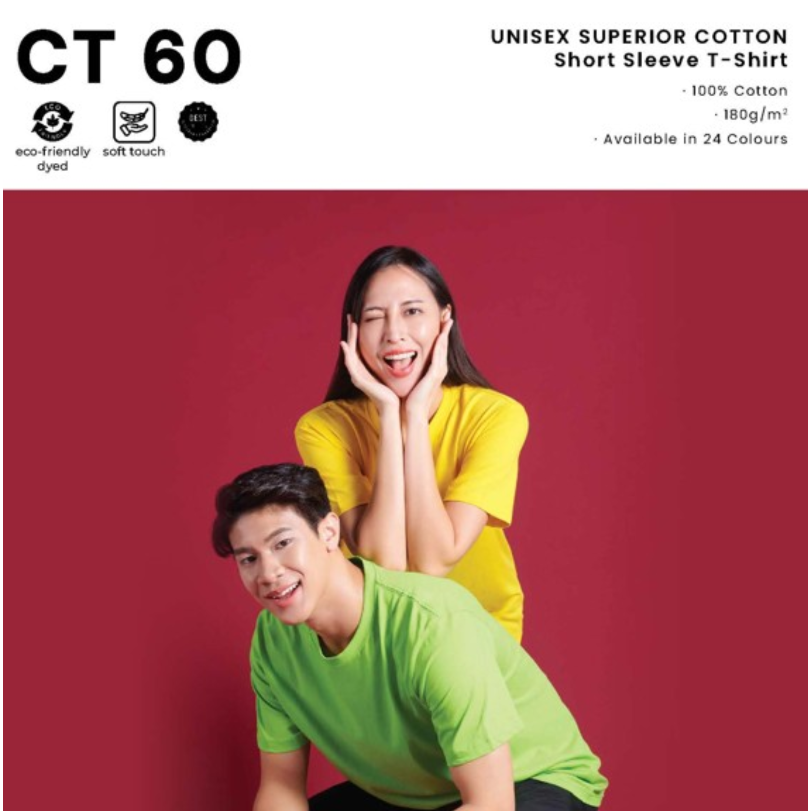 CT 60 UNISEX SUPERIOR COTTON Short Sleeve T-Shirt