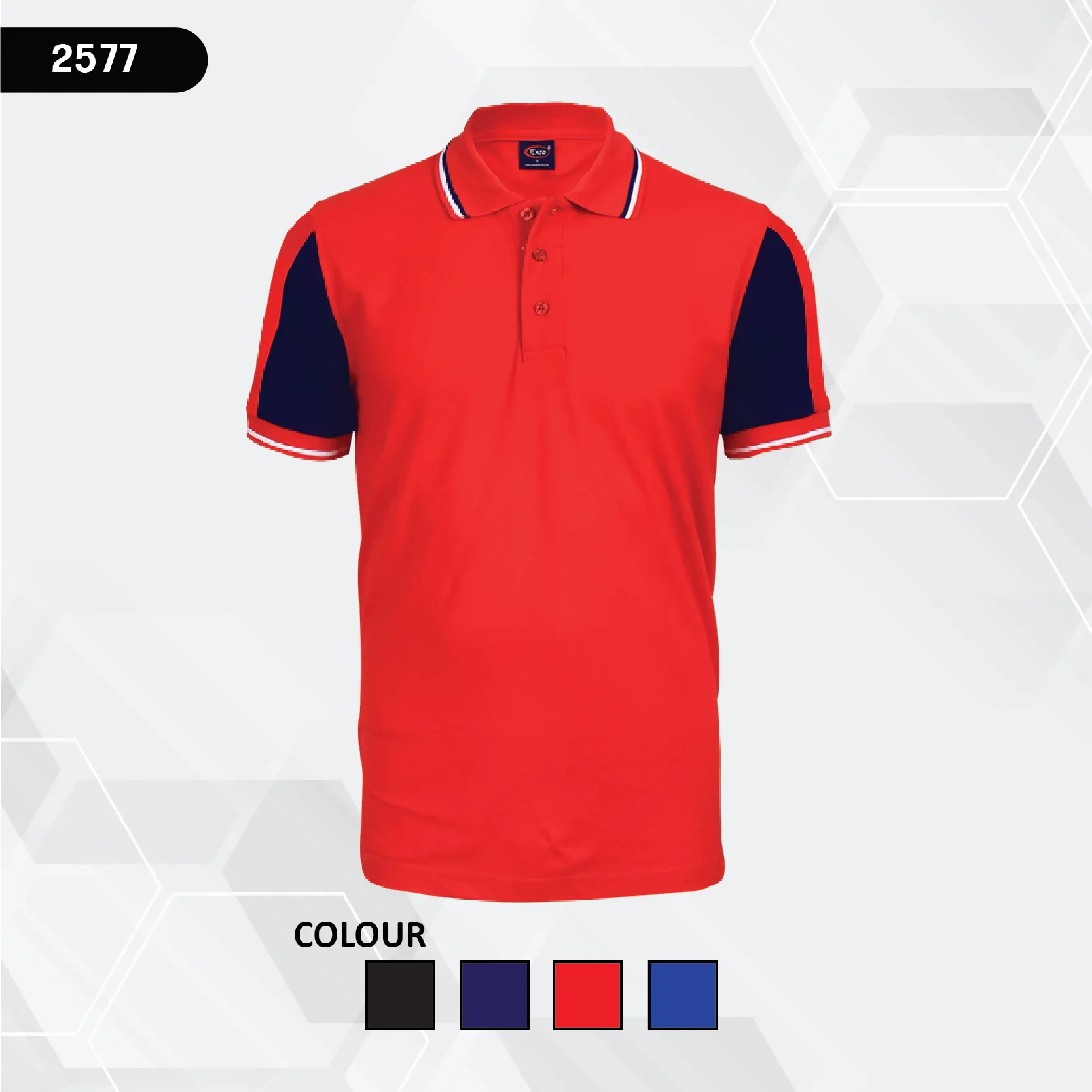 ENZO CODE 2577 CONTRA SLEEVE POLO