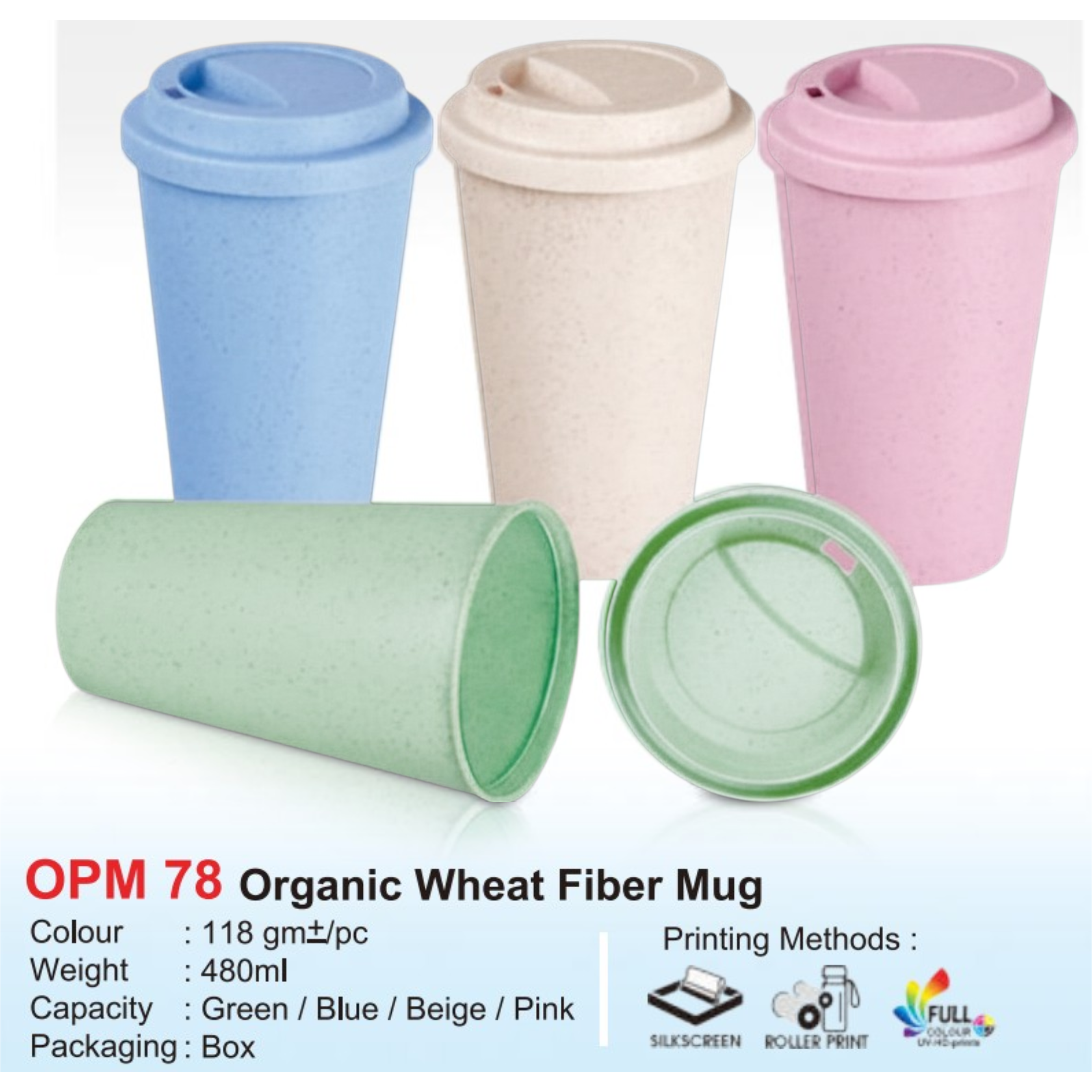 OPM 78 Organic Wheat Fiber Mug