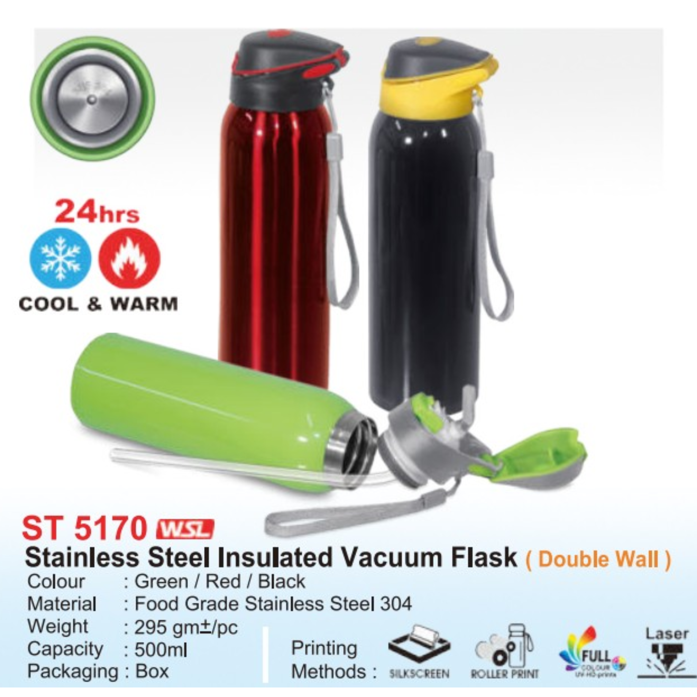 ST 5170 Stainless Steel Insulated Vacuum Flask