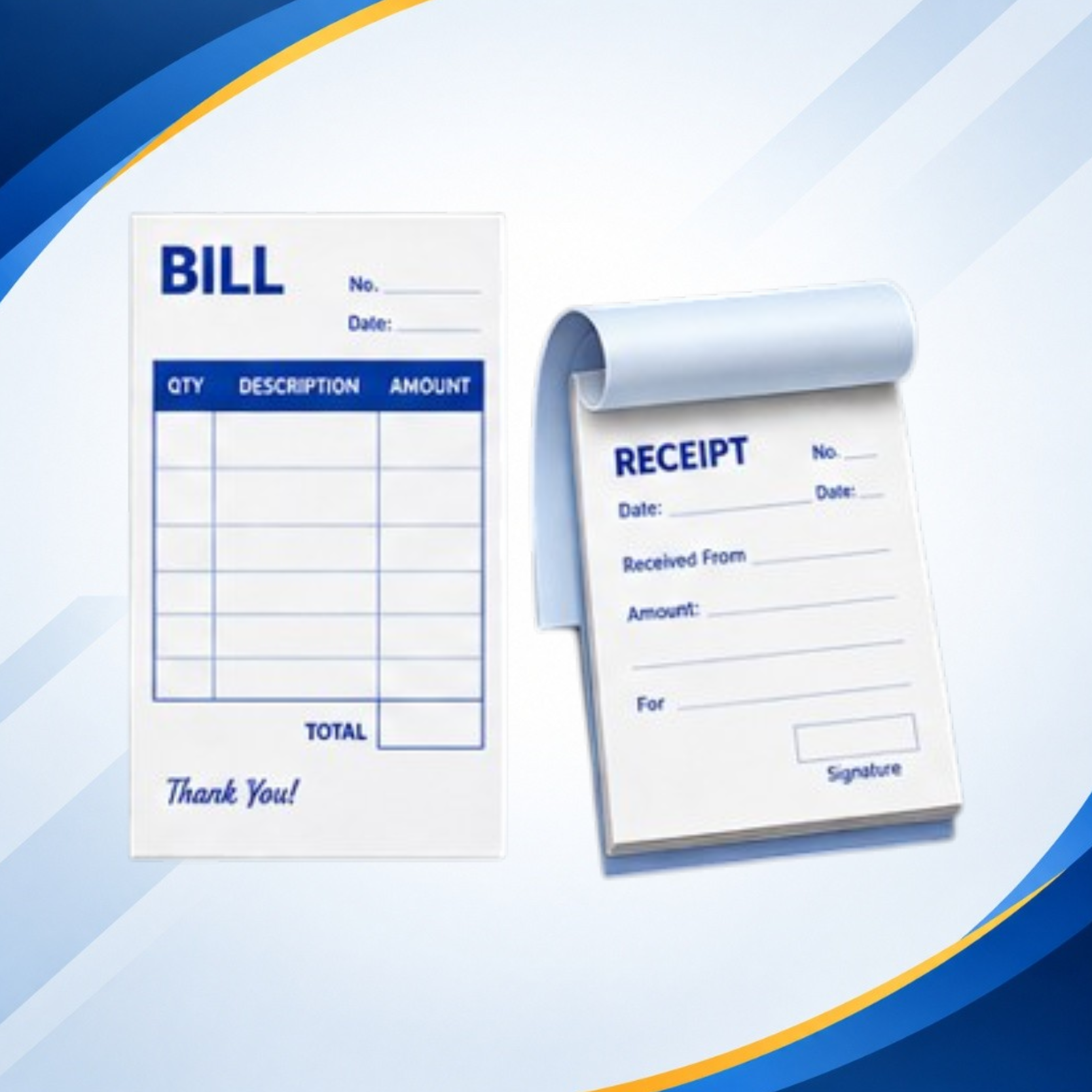 Custom Bill and Receipt