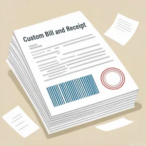 Custom Bill and Receipt