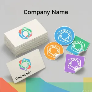 Full Colour Business Card and Stickers